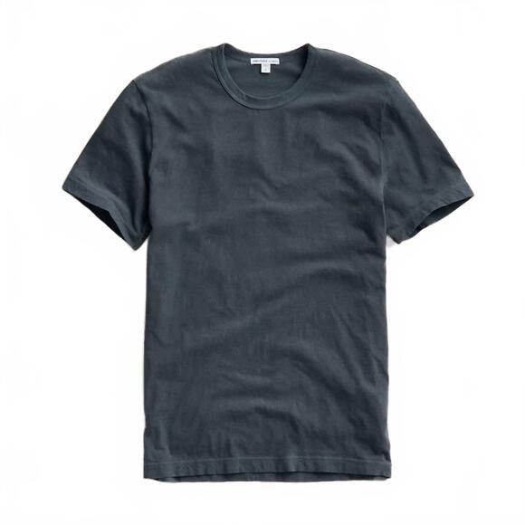 NEW JAMES PERSE men’s short sleeve crew neck tee in blue noir